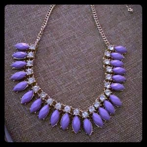 Hold and purple necklace